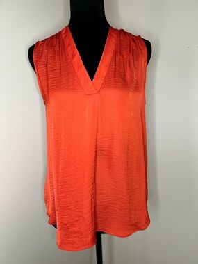 Vince Camuto Sleeveless V-Neck Camisole in Orange